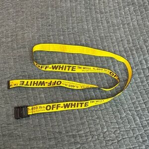 Off-White Bright Yellow Strap with Black Accents